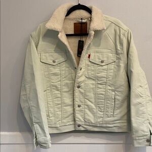 Levi's Sherpa mint green Trucker Jacket